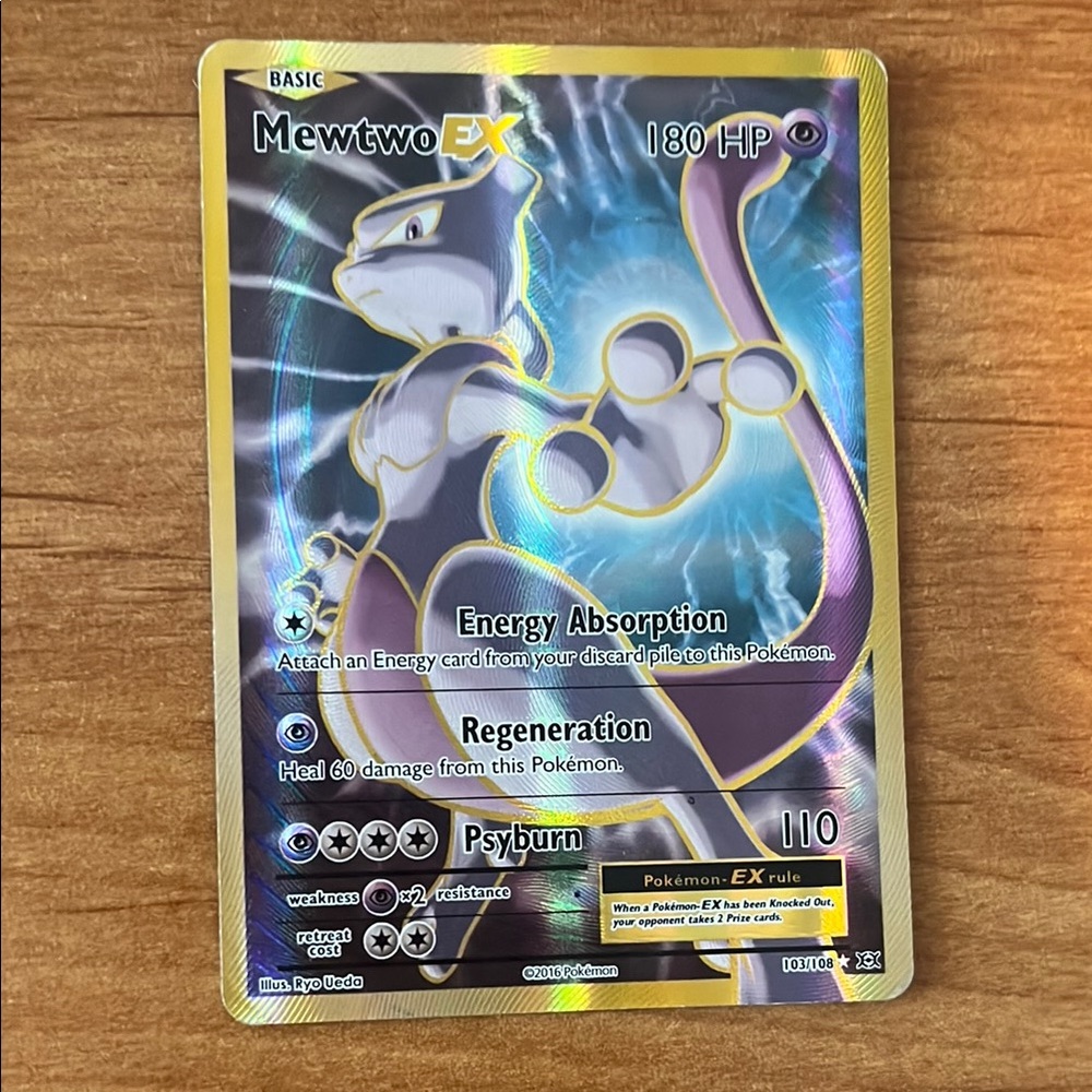 Mewtwo EX Holographic Pokémon Card